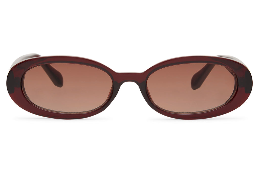 Vera — Armação Burgundy, Lentes Brown Gradient