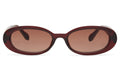 Vera — Armação Burgundy, Lentes Brown Gradient