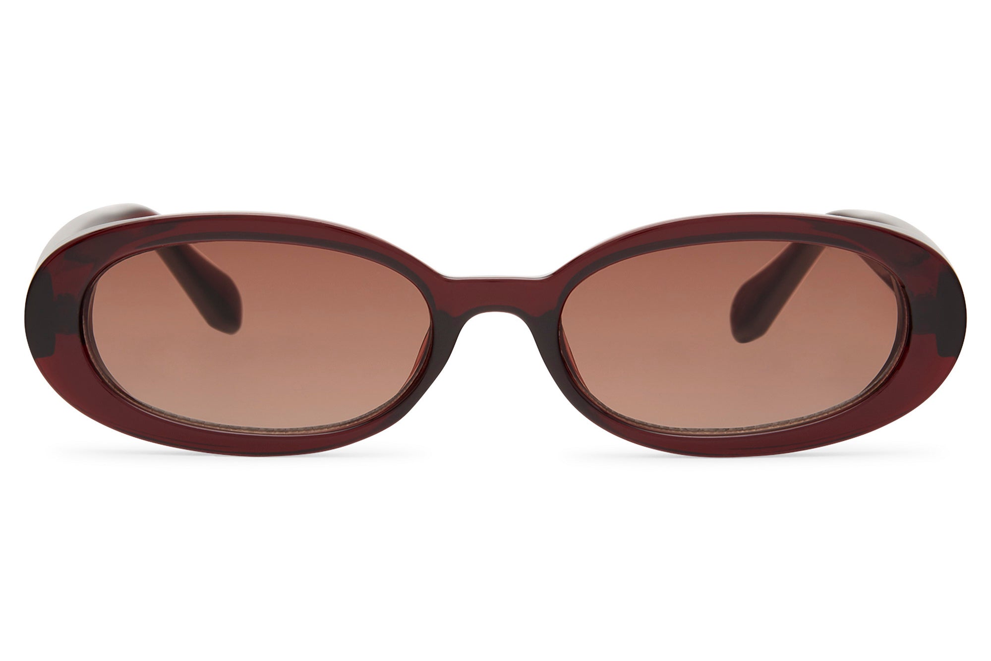 Vera — Armação Burgundy, Lentes Brown Gradient